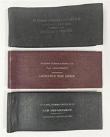 3 DL&W Railroad Blueprint Classification Booklets