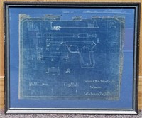 Antique Colt Armory .38 Automatic Pistol Blueprint