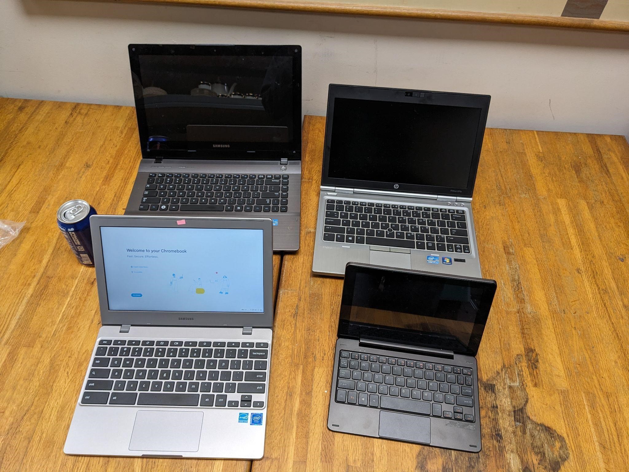 4 Laptops - Untested