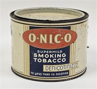 Very Rare O-Nic-O Denicotinized Tobacco Tin