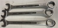 Pittsburgh Large Combination Wrench Set of 3