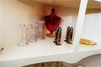 (2) Sets of Silver Plate Salt and Pepper Shakers,