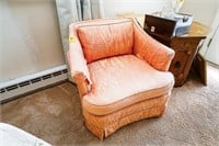 (2) Pink Rose Bedroom Armchairs