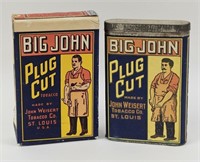 Vintage Big John Plug Cut Tobacco Tin & Box