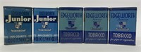 5 Edgeworth Junior Tobacco Litho Advertising Tins