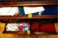 Contents of Drawers Including Table Linens,