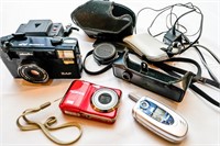 Minolta Camera with Case, Flash and ACME-Lite