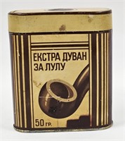 Vintage Siberian Ekstra Duvan Za Lulu Tobacco Tin