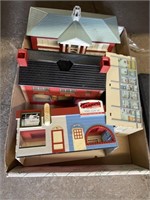 Model train houses