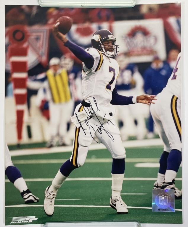 Randall Cunningham Vikings Signed 8x10 Photo