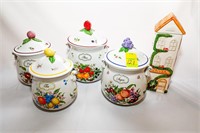 Lenox Orchard Canisters Set Including Coffee,
