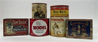 6 Vintage Tobacco Advertising Tins