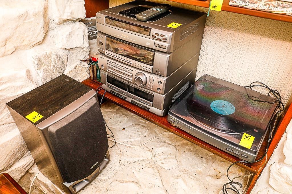 AIWA Stereo System and AIWA Record Player