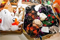 Halloween and Fall Decorations Including Ghosts