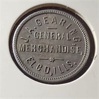 Good for 10¢ in Merchandise - J A Gearing Elco Ill