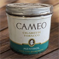 Vintage Cameo Menthol Cigarette and Tobacco Tin