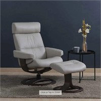 Oslo Leather Recliner & Ottoman