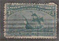 1892 Columbian Exposition US 3c Postage Stamp