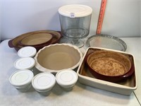Pampered Chef Pottery, Trifle, Storage Containers