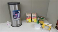 10.5 GAL STAINLESS STEEL TRASH CAN & MORE