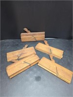 Collection of 5 wood hand planes