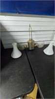 The Angle Lamp Co. "no glare globes" lamp