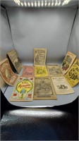 Assortment of 1800 and 1900's Almanacs