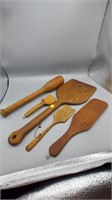 Collection of wooden Kitchen utensils