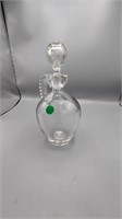 Vintage 10in decanter w/stopper