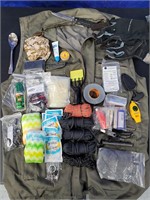 Survival Gear pack Knives bail out bag pack shirt