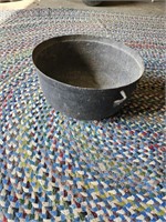 Cast iron footed cauldron
