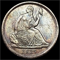 1837 Seated Liberty Half Dime CLOSELY