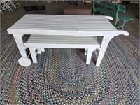 Potting table with benches