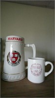 Harvard Coffee Cup & Harvard Large Beer Mug