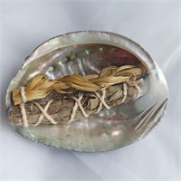 Abalone Shell with White Sage & Sweetgrass
