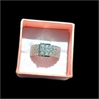 Diamond Color Belt Buckle Style Ring