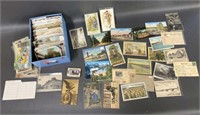 Group 400+ vintage and antique postcards - WWI WW2