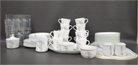 Group Corning / Corelle Shadow Iris dishes,