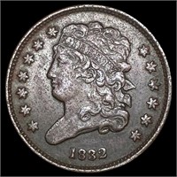 1838 Classic Head Half Cent CLOSELY UNCIRCULATED