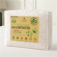 Luxury Quilted Organic Mattress Pad Protector Cali