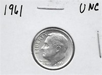 1961 FDR Silver Dime, UNC.