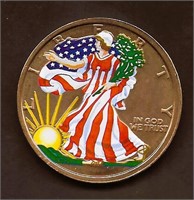 1 oz. .999 Copper Round, Painted