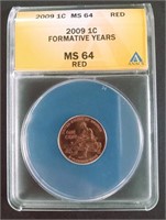 2009 Penny, Formative Years, Graded: MS64 (Red)