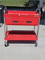 General purpose tool cart with locking top