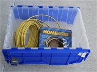 Hard plastic tote with insulated copper wire