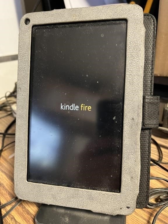 Kindle Fire reader (Located in office)