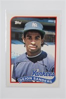 1989 TOPPS Deon Sanders 110T ROOKIE Baseball Card