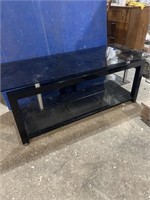 Smoked glass TV stand measure 52"L x 20"W x 20"H