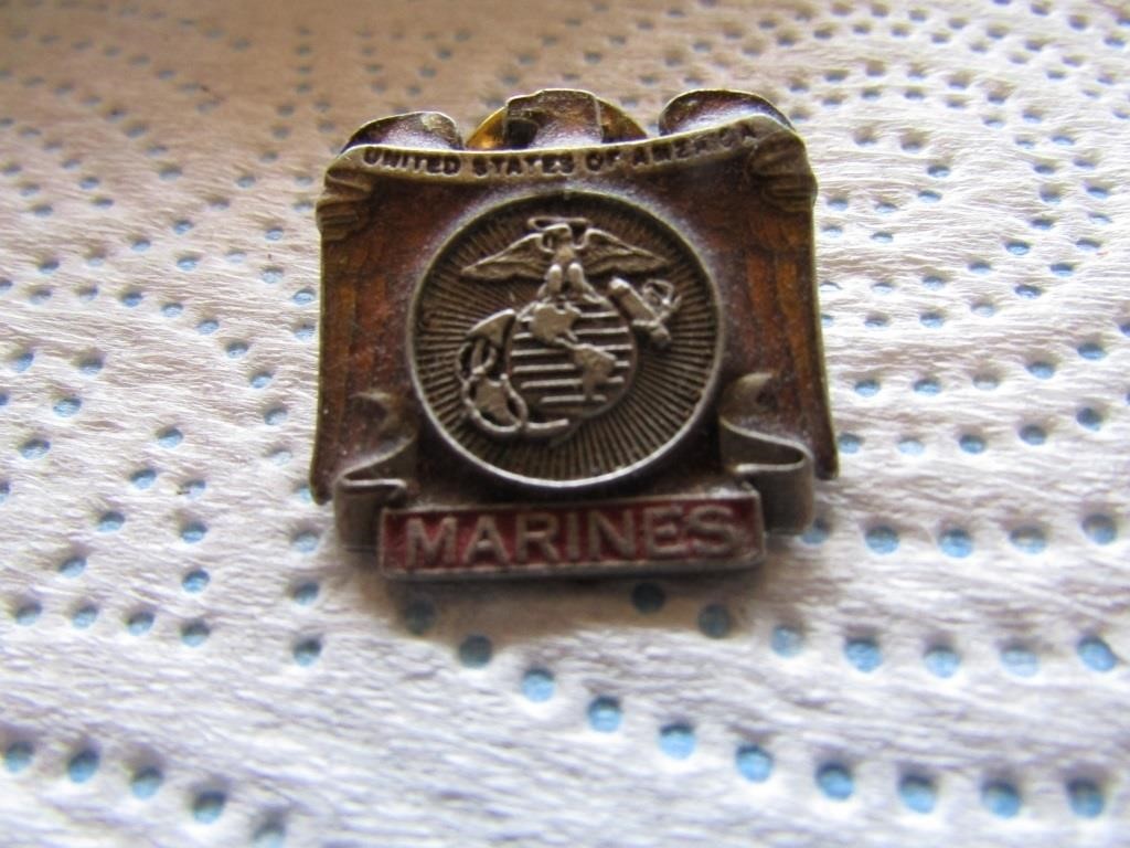 American Legion US Marine Corp Pin Made in USA
