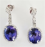 Tanzanite & Diamond earrings APP $34,850